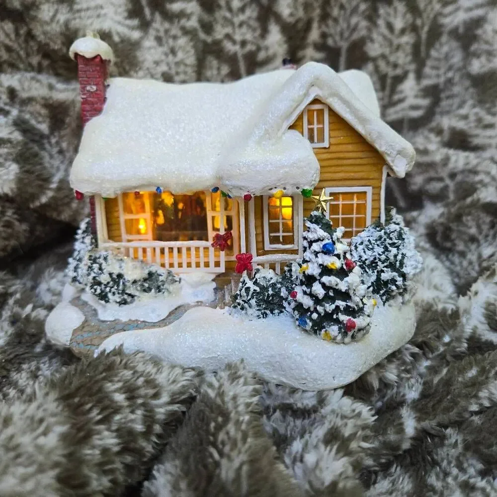 Thomas Kinkade × Teleflora 2008 Lighted village Childhood Home